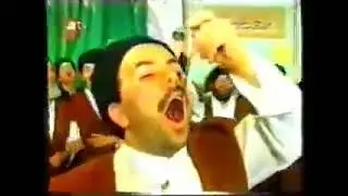 Пьяные мусульмане танцуют Зикр и истязают себяы