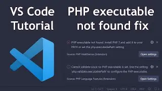 How to fix PHP executable not found error 2024 | How to fix no PHP executable set | AMI MASUD