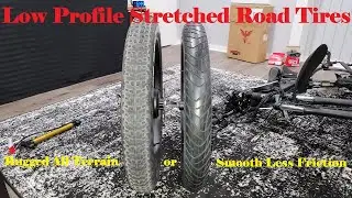 Fat E-Bike - HOW TO - Low profile stretched road tires!!