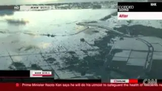 Breaking News: Before and after images of quake zone (Japan)
