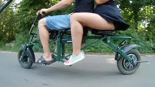 Электробайк тандем (складной скутер)