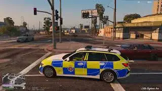 Grand Theft Auto V - BMW G31 Blue light Run - Wennington Police BMW G31 Traffic Car