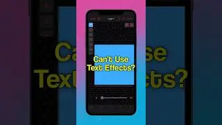 Why Can't I Use Animated Text? 
