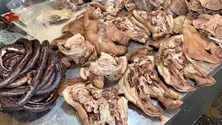 있을거 다 있는 돼지내장, 부속, 순대, 청량리 황해도 순대, 도매가격에 택배까지, Pork intestine, Sundae - Korean street food