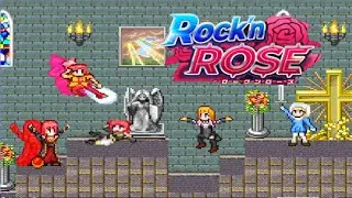 [Eng] Rock'n ROSE Walkthough Part 1 -  Ahly Plum Claire & Emissa Stages / Indie Game like Mega Man