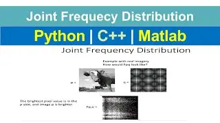 Joint Frequency Distribution of Images in MATLAB | Python | C++
