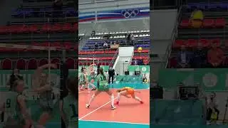 Красивый розыгрыш в женском волейболе 🔥💪