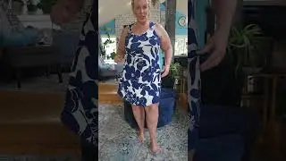 BLUE AND WHITE DRESS