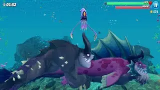 GIANT SHARKNAROK VS GIANT BEHELLMOUTH UNLOCKED, GAMEPLAY AND TRAILER!  - Hungry Shark Evolution