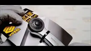 Трещотка изогнутая VOREL 1/4" 72 зубца CrV, 53571