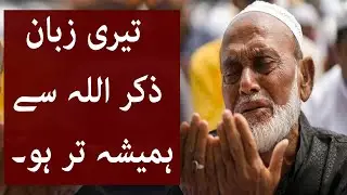 تیری زبان ذکراللہ سےہمیشہ ترہو۔