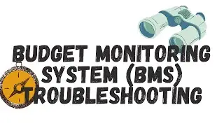 Budget Monitoring System (BMS) Troubleshooting - Video No. 1 - Incorrect Object Code