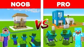 Minecraft NOOB vs PRO: SAFEST HOUSE in Minecraft!