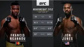 UFC | JON JONES VS FRANCIS NGANNOU | HEAVYWEIGHT TITLE CHAMPION | FULL MATCH |