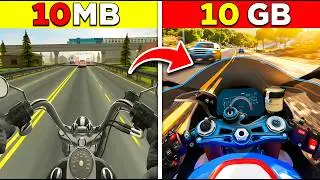‎I Played 10MB to 10GB Bike Racing Games From Playstore🤯!
