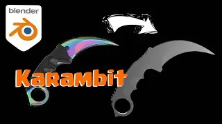 How i recreated the Karambit in Blender