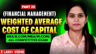 Weighted Average Cost Of Capital | Cost Of Capital | Numerical | Cost Of debt | Cost Of Equity