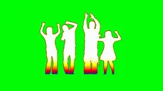 Green screen dance animation
