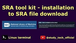 SRA tool kit || installation to SRA file downloaded completely || Beginner