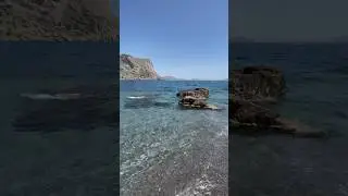 #крым людей нет, чистый пляж кайф #travel #beach #summer