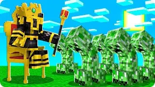 MASSI BECOMES THE KING OF THE CREEPERS IN MINECRAFT 😱