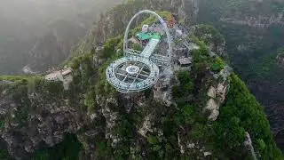 Shilinxia Glass Viewing Platform 360 Degree Gorge Views