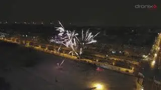 Vatromet i bakljada na Badnje veče 2019. - Novi Sad, Detelinara - Snimanje iz vazduha