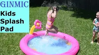 Ginmic Kids Inflatable Splash Pad Sprinkler Pool