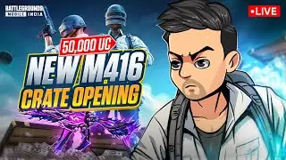 🔴50,000 UC SHINOBI M4 & ULTIMATE SET CRATE OPENING | BGMI LIVE w 
