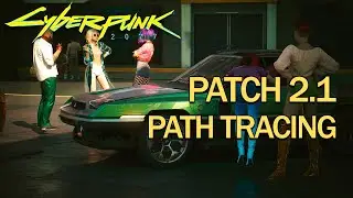 Cyberpunk 2077 Patch 2.1 Gameplay with Path Tracing, Ray Reconstruction and ReSTIR GI | 4K