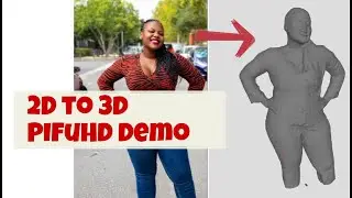 2D to 3D-  PIFuHD Demo (Beginner)