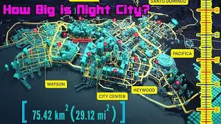 Night City Size Comparison | Cyberpunk 2077