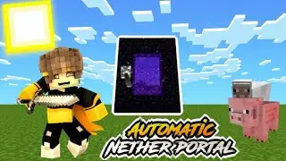 How to make Automatic Nether Portal | Funny Video