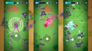 Heroes vs. Hordes: Survival gameplay comparison Knight vs Dark Ranger vs Fire Wizard
