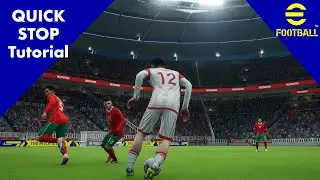 eFootball 2023 - Quick Stop Tutorial | Easy Step by Step Tutorial for a sudden stop.