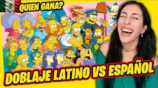 DOBLAJE LATINO VS ESPAÑOL 🇲🇽 🇪🇸 CUAL ES MEJOR? 😂 Los Simpson 🤣