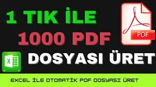 CREATE 1000 PDF FILES WITH 1 CLICK | Create Thousands of Letters of Understanding with Excel