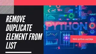 remove duplicate from list in python 