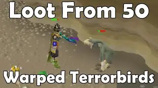 Loot From Warped Terrorbirds - New OSRS Slayer Creature (Better Than Tortoises?)