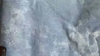 Tecido Denim Destroyed Star Tie Dye