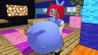 Ragatha vores Pomni - The Amazing Digital Circus (Minecraft Vore Animation)