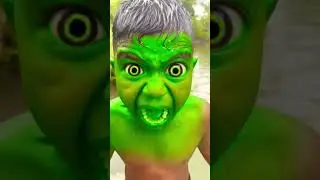 Hulk BOY angry transformation vs Spiderman 