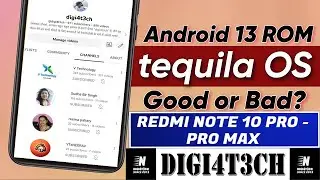 Tequila OS unofficial Android 13 For Redmi Note 10 Pro aka Sweetin 23rd-Feb-2023 Review.