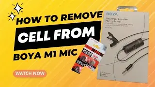 How To Remove Battery From Boya Microphone | Boya By M1 Mic