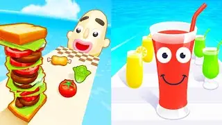Juice Run 3D ❌ Sandwich Runner / Satisfying Mobile Max Levels Games 💯