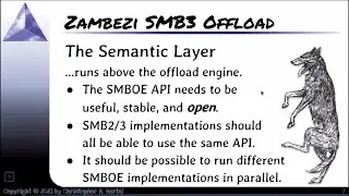 sambaXP 2021: Zambezi SMB3 Offload Update