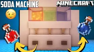 Minecraft: How To Make a Working Soda Machine| End Gaming Black