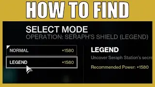 How To Launch Operation Seraph's Shield On Legend Difficulty Destiny 2