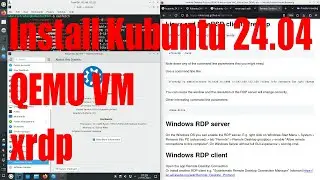 Install Kubuntu 24.04, xrdp in QEMU VM tutorial for beginners - February 2024 - 8aae55d6