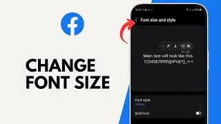 How to Change Font Size in Facebook